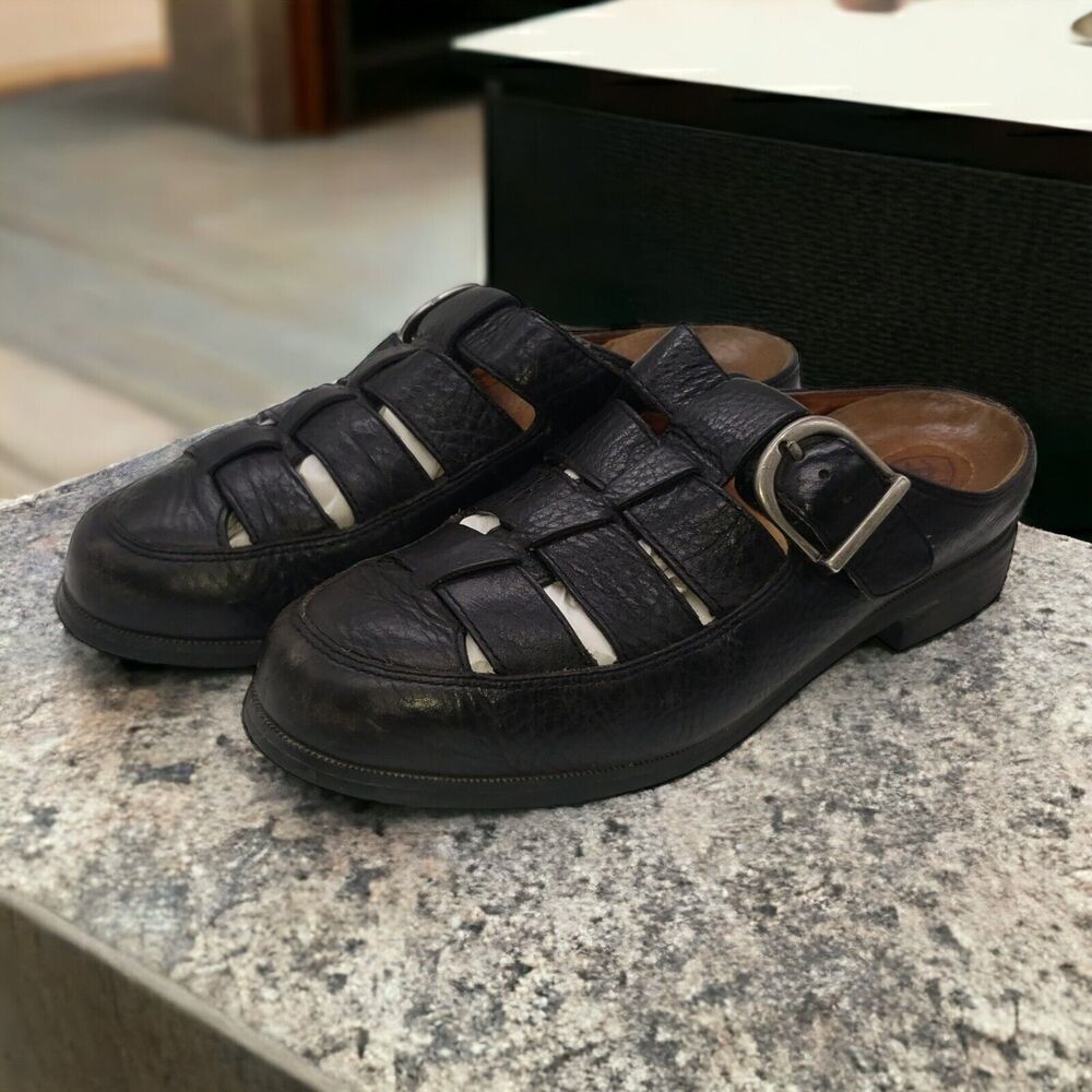 Ariat ATS Equipped Black Leather Slip On Sandal Women's Size 6.5B Style 96801